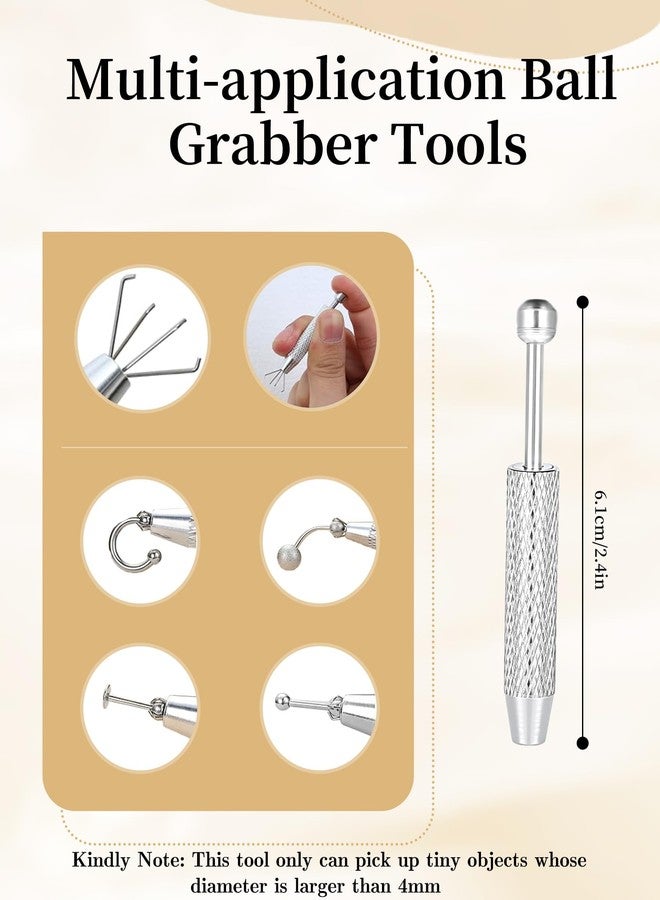 BACUTHY 16G 18G Piercing Taper Ball Grabber Tool for Changing Jewelry -Flat Back Earrings Applicator Tool, Threadless Insertion Pin Thread Assistant Tool, Body Piercing Kit for Ear Nose Lip Eyebrow - Image 3
